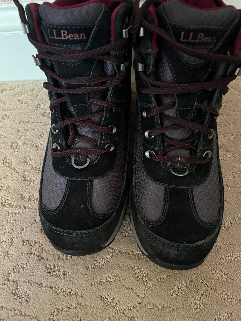LL Bean Black TEK 2.5 Primaloft Insulated Waterproof Hiking Trail Boots